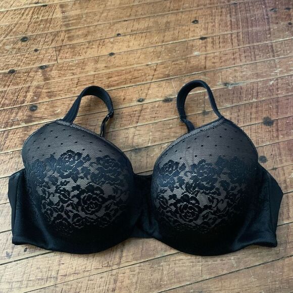 Soma black 34DD lace Stunning Support Balconette bra - Picture 1 of 3